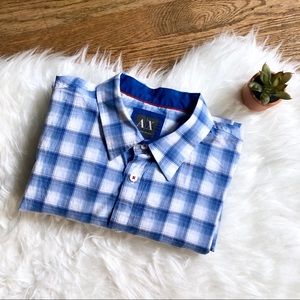 A|X men’s plaid dress shirt